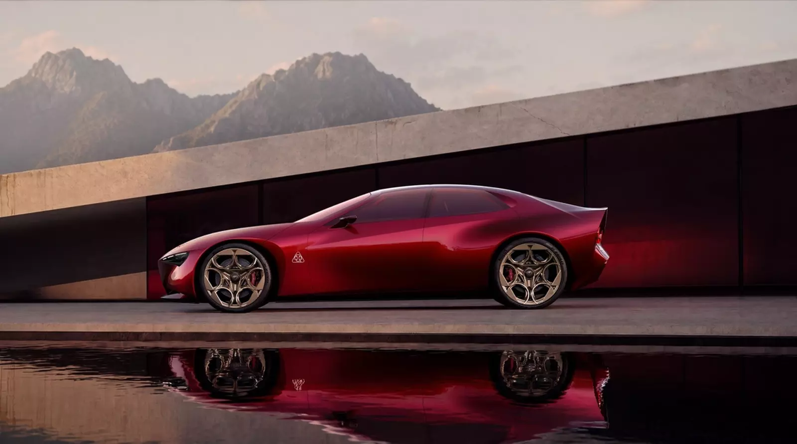 Alfa Romeo представила 2+2 купе Cuorerosso с гибридным V6